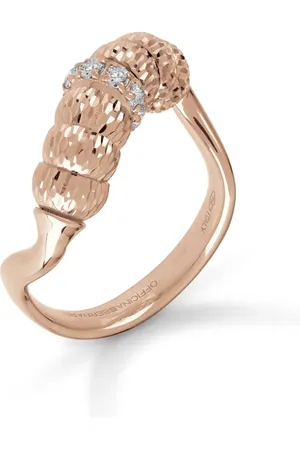 Officina Bernardi 18kt rose gold Enigma diamond ring