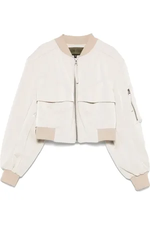 Elena Velez Bustier bomber jacket