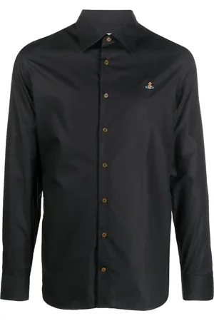 Vivienne Westwood Orb-embroidered organic-cotton shirt