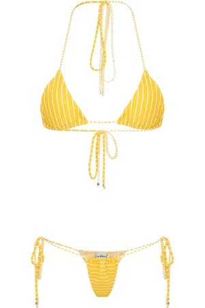 AMIR SLAMA Striped bikini