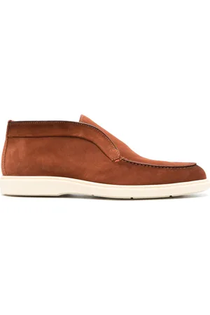 santoni Desert slip-on suede boots