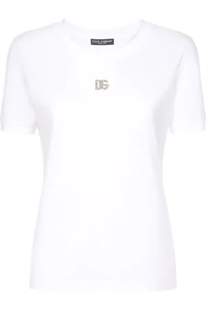 Dolce & Gabbana Crystal-embellished cotton T-shirt