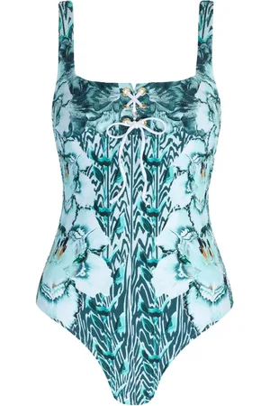 TEMPERLEY LONDON Liana floral-print swimsuit