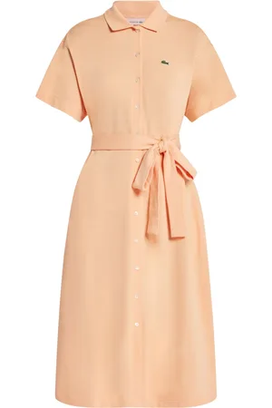Lacoste Belt tie midi dress