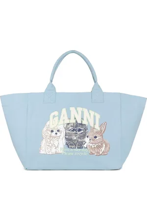 Ganni Recycled-cotton tote bag
