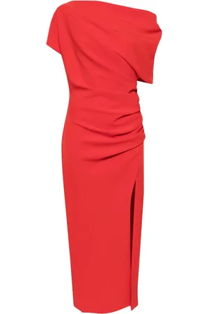 Amsale Stretch crepe slouch dress