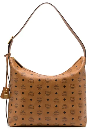 MCM Large Aren Visetos-print leather shoulder bag