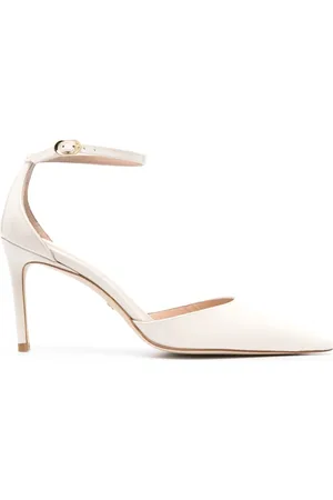 Stuart Weitzman 97mm pointed-toe leather pumps