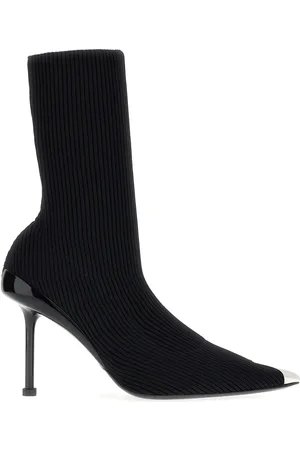 Alexander McQueen Slash 90mm ribbed-knit boots