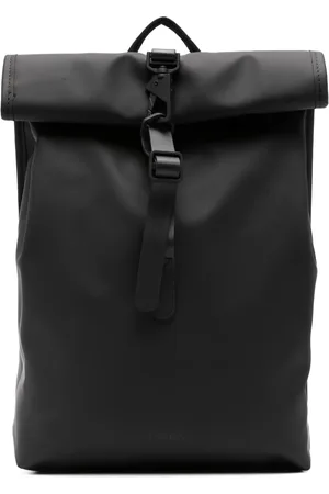 Rains Mini Rolltop Rucksack logo-embossed backpack