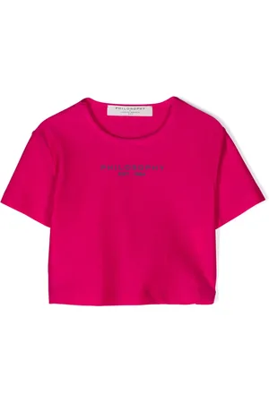 PHILOSOPHY DI LORENZO SERAFINI Logo-print metallic-sheen T-shirt