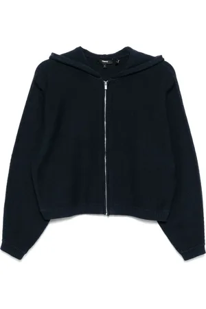 THEORY Hooded zip-up jacket