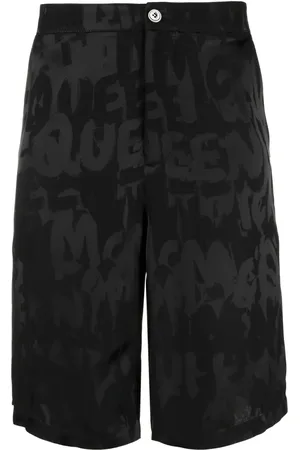 Alexander McQueen Graffiti logo-jacquard shorts