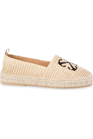 OFF-WHITE Arrow raffia espadrilles