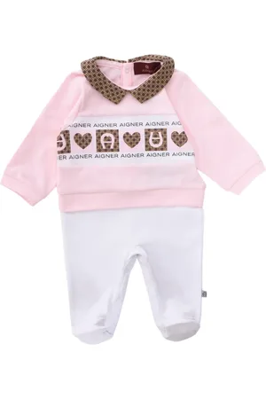 Aigner Collar-detail babygrow