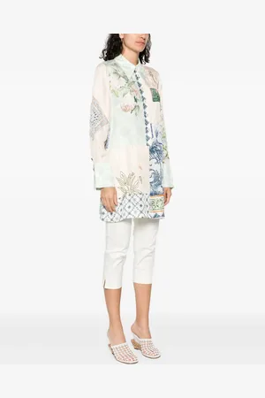 Camilla Jardim Party-print shirt dress