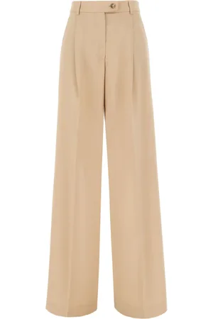 Sportmax Virgin wool wide-leg trousers