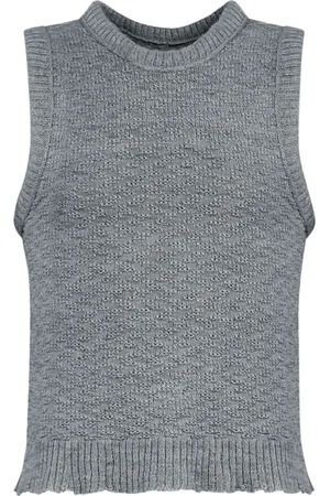 Maison Margiela Screw-neck knitted tank top