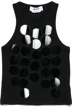 Msgm Sequin-embellished tank top