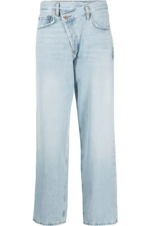 AGOLDE Criss Cross cotton straight jeans