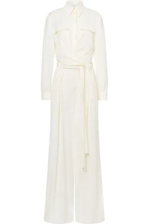 Alberta Ferretti Belted wide-leg jumpsuit