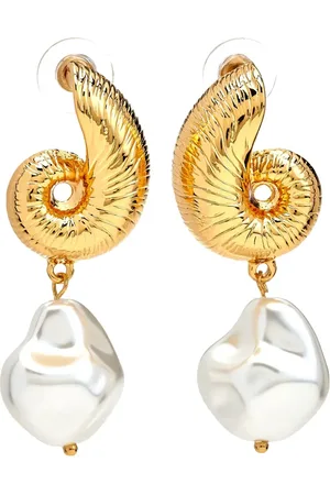 Kenneth Jay Lane Seashell Pearl earrings