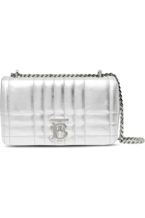 Burberry Small Lola quilted metallic leather bag