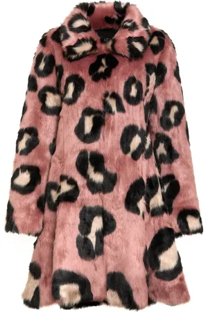 Unreal Fur La Farfalla leopard-motif jacket