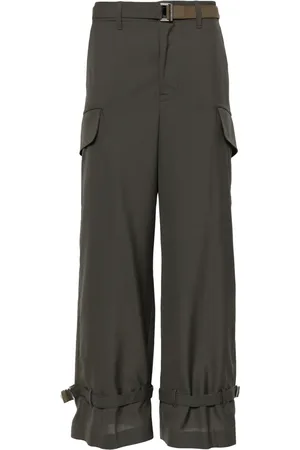 SACAI Wide-leg cargo trousers