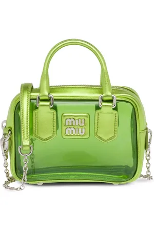 Miu Miu Logo-appliqu?? clear mini bag