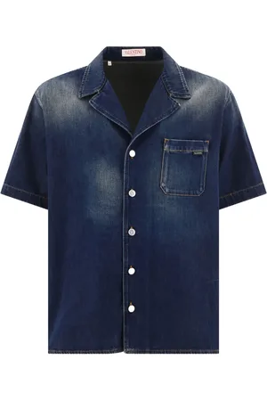 VALENTINO GARAVANI Denim chambray bowling shirt