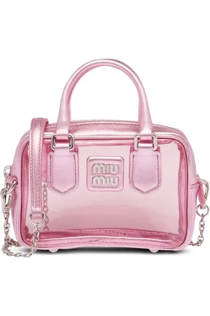 Miu Miu Logo-appliqu?? clear mini bag