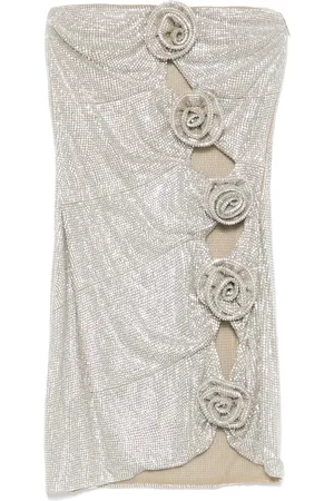 GIUSEPPE DI MORABITO Crystal-embellished mini dress