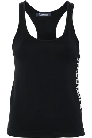 Max Mara Fortuna logo-jacquard tank top