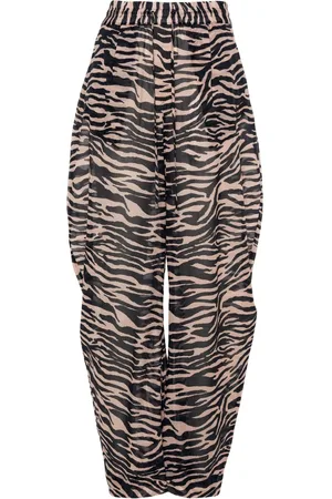The Attico Zebra-print balloon-cut trousers