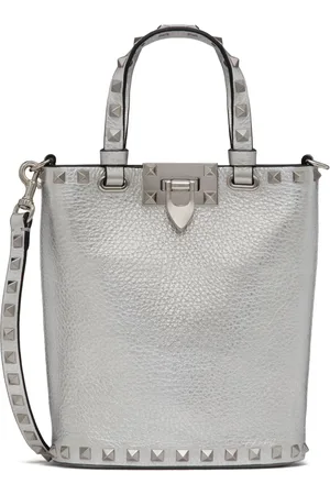 VALENTINO GARAVANI Mini Rockstud metallic crossbody bag