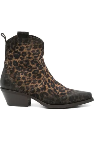 Metisse 50mm leopard-print boots
