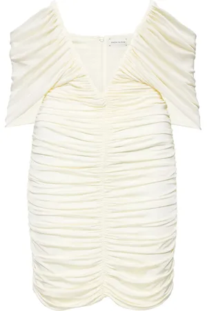 MAGDA BUTRYM V-neck ruched minidress
