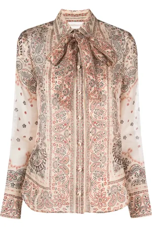 ZIMMERMANN Matchmaker tie-neck blouse