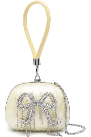 Self-Portrait Logo-appliqu?? clutch bag