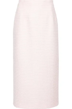 Alessandra Rich Sequin-embellished jacquard pencil skirt