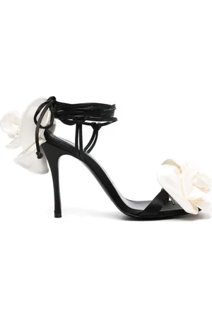 MAGDA BUTRYM 110mm floral-appliqu?? sandals