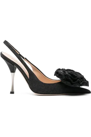 BLUMARINE 105mm floral-appliqu?? pumps