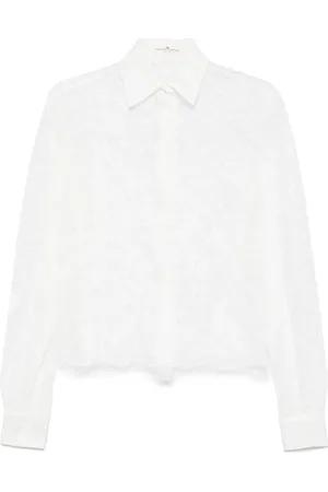 ERMANNO SCERVINO Floral-embroidered shirt