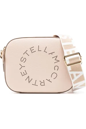 Stella McCartney Logo-perforated faux-leather mini bag