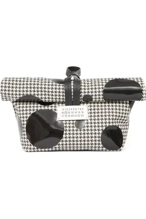 Maison Margiela Paper houndstooth clutch bag