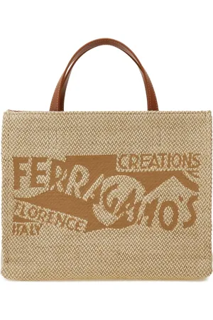Salvatore Ferragamo Medium logo-embroidered tote bag