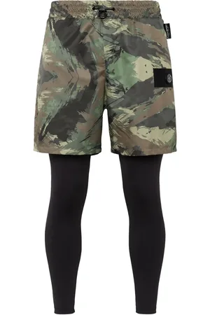 Philipp Plein Camouflage-print layered track pants