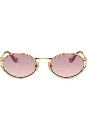 Miu Miu Oval-frame gradient-lenses sunglasses