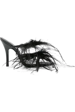 The Attico Judy 105mm feather-detail sandals